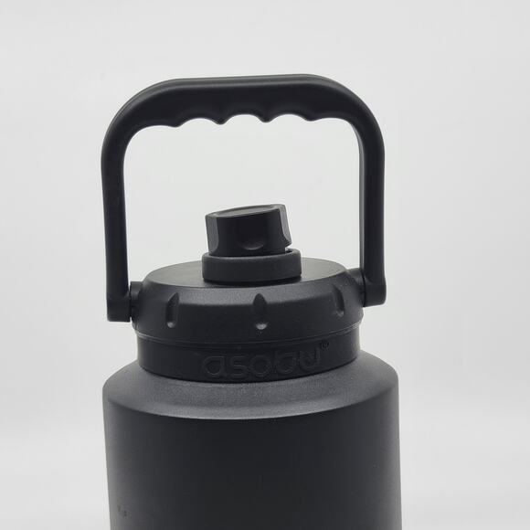 Asobu Insulated Mini Jug Sports thermos Bottle 33oz (1L) Black - Picture 3 of 9